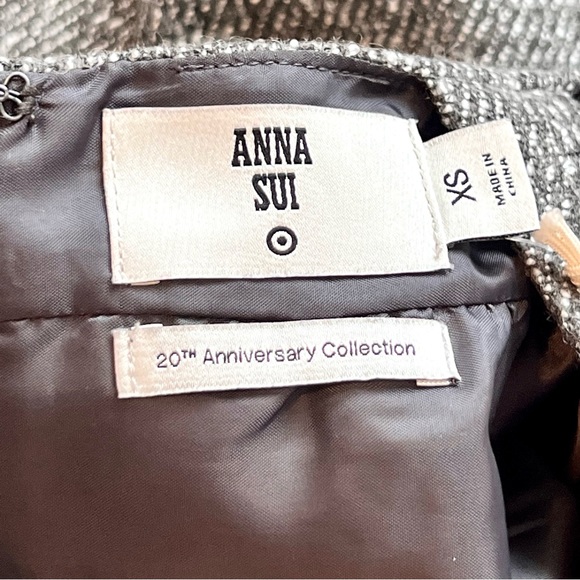 NWT ANNA SUI For Target Tweed Halter A-Line Dress—SZ. XS - Picture 11 of 17